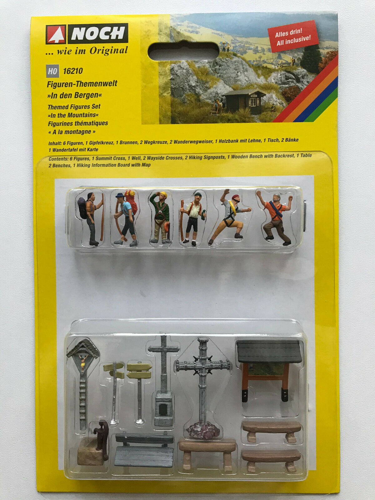 Discount Models – modellismo ferroviario - Discount Models – modellismo  ferroviario - 16210 Noch HO Set personaggi e accessori vari in montagna  come foto scala 1:87